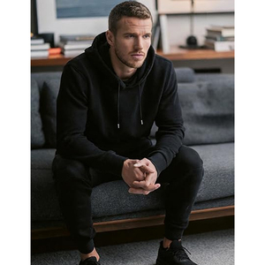 Mens Casual Cotton Tracksuit Outfit <b>Set</b> Hooded Sweatshirt Jogger Pants Athletic Sportswear Daily Fashion - Product Image 5