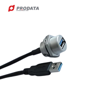 Connecteur de capteur étanche PRODATA IP68 et câble USB avec gaine PA66 2/3 conducteurs pour équipement industriel, extérieur, médical et électrique