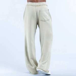 Pantalones Deportivos de Felpa Francesa 100% Algodón, Corte Recto, para Hombre, con Logotipo Personalizado OEM, para Invierno, Talla Grande, de Secado Rápido, para Gimnasio y Jogging - Product Image 3