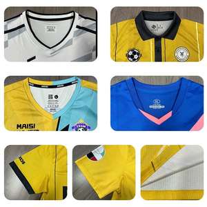 Conjunto de Uniforme de Entrenamiento Personalizado para Aficionados al Fútbol, Manga Corta, para Niños y Adultos, Impresión Digital, Transpirable - Product Image 3