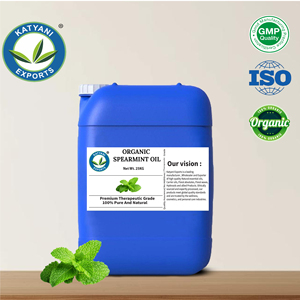 น้ำมันหอมระเหยสเปียร์มิ้นต์ออร์แกนิก (Mentha Spicata) บริสุทธิ์ 100% และได้รับการรับรองออร์แกนิก - โดย Katyani Exports ผู้จัดจำหน่ายรายใหญ่จากมณฑลมาดาปราฏธี - Product Image 4