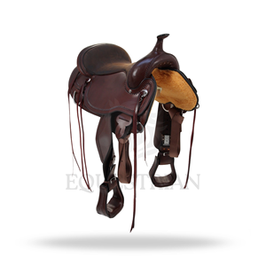 Western Trail Saddle Horse Riding Saddle Equestrian <b>Equipment</b> - Product Image 3