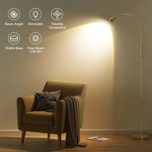 Lampe sur pied en bois nordique avec abat-jour en tissu naturel pour un intérieur d'appartement chaleureux - Product Image 4