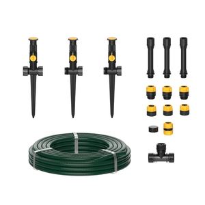 Kit Completo de Sistema de Riego para Jardín de 10 Piezas, con Estaca de Plástico y Conector de Manguera Ajustable, 120m² - Product Image 1