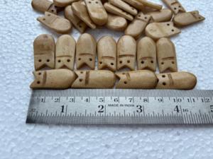 Cuentas de Hueso Hechas a Mano, Acabado Blanco Antiguo Natural, Separadores de Estilo Nativo, Componentes de Joyería Premium, Paquete a Granel para Fabricación de Joyas - Product Image 2