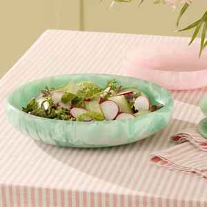 Tazón de Resina para Mezclar de Diseño Moderno, Tazón de Resina de Alta Calidad para Bodas, Restaurantes y Hoteles, Tazón de Resina para Servir Alimentos y Frutas - Product Image 6