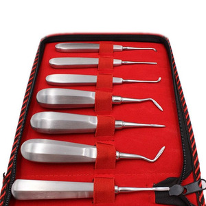 Juego de 13 Elevadores Dentales Curvos de Acero Inoxidable de la Mejor Calidad, Elevadores Manuales para Extracción de Raíces y Dientes - Product Image 4