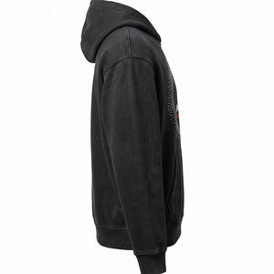 เสื้อฮู้ดเคลือบผิว ONYX จาก MALUZA Industries พร้อมโลโก้แบบซ้อน ดีไซน์พรีเมียม สไตล์สตรีทแฟชั่นอเมริกันสุดเท่ - Product Image 4