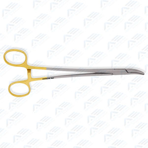 Ring Handle With <b>Ratchet</b> Stainless Steel Orthopedic Instruments <b>8</b> Inches 20 Cm Heaney Needle Holder Curved Jaws With Tc Inserts - Product Image 4