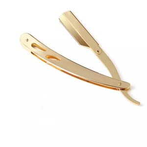 Rasoir de Barbier Turc Professionnel en Gros, Lame Unique en Acier Inoxydable, Manche en Plastique Blanc de Haute Qualité, Utilisation Durable pour le Visage - Product Image 2