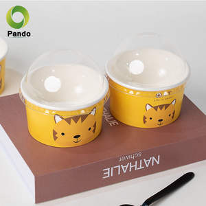 Vasos de 50 ml de Doble Pared Ecológicos para Helado y Yogur, con Tapas y Cucharas, Impresión Personalizada, Venta al Por Mayor - Product Image 6