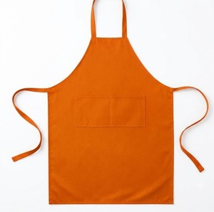 Orange Non Woven <b>Apron</b> <b>Disposable</b> Food Service <b>Apron</b> With Pocket For Restaurant Bar Kitchen - Product Image 1