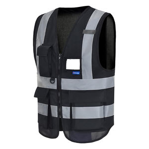 Gilet de sécurité réfléchissant haute visibilité avec bandes réfléchissantes sur le devant, vêtements de travail de sécurité pour la construction, prix d'usine - Product Image 5