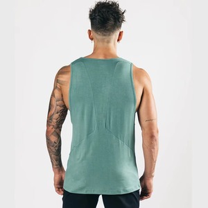 Camiseta Deportiva de Algodón con Logotipo Personalizado, Ligera, Suave, Blanca, Lisa, para Gimnasio, Camiseta sin Mangas para Correr para Hombre - Product Image 6