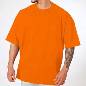 T-shirt en coton 100% de haute qualité, impression personnalisée du logo, été, t-shirts unis pour hommes, coton biologique premium 220 g/m² - Product Image 1