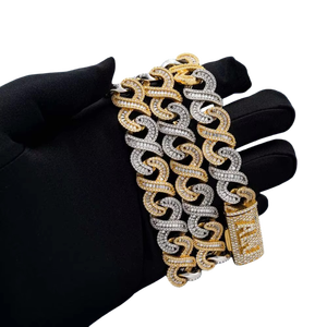 Miami Inspired <b>Infinity</b> Cuban Chain Fine Jewelry Pendants & Charms Rhodium Plated Luxury Jewelry - Product Image 3