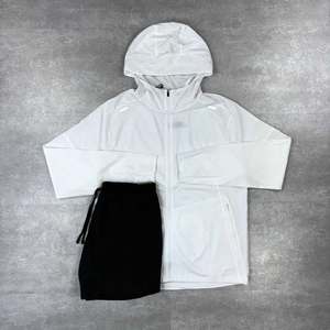 Veste coupe-vent pour homme, nouveau design 2026, veste en nylon sport de haute qualité, grande poche, bleu clair, imperméable, vêtements d'extérieur - Product Image 3