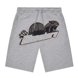 Ensemble survêtement homme gris panthère : sweat à capuche et short – Tenue décontractée streetwear 2 pièces, ensemble de sport jogging, personnalisable avec logo OEM, idéal pour la gym - Product Image 4