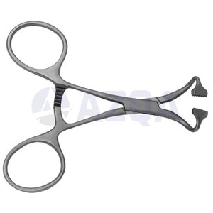 Pinzas Lorna de Acero Inoxidable de 5 Pulgadas con Dientes Cónicos No Perforantes para Sujeción de Paños Quirúrgicos - Product Image 6