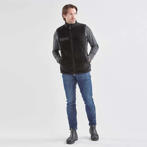 Hot Selling Men's Sherpa Fleece <b>Vests</b> Stand Collar Zipper-Up Sleeveless Winter Wear Windproof Outdoor Hiking Traveling Gilets - Product Image 4