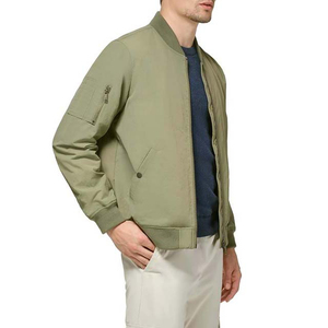 Polyester Satin Customized Logo Design Bomber Jackets Men's Clothing High Street Men's Jackets From Pakistan Oem Service Casual - Product Image 5