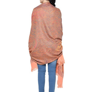 Luxury Women Kashmiri Pashmina Black Floral <b>Shawl</b> Winter Warm Ethnic Embroidered Breathable Multi-Purpose <b>Wrap</b> Dupatta Stole - Product Image 3