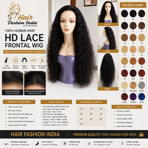 Perruque en dentelle Full HD, cheveux humains indiens, brun miel, longs, Remy, transparente pour base en soie, cheveux de bébé, taille moyenne - Product Image 1