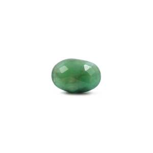 Certified Loose Synthetic Emerald Gemstone 3.45 Ct Pear Cut Trillion Emerald Green - Product Image 2