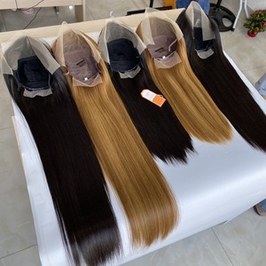 Perruque HD Lace Front droite à os avec double cuticule étirée alignée extensions de cheveux humains Vente en gros couleurs personnalisées - Product Image 5