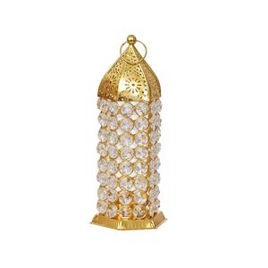 Premium Crystal Lantern Shape <b>Tealight</b> Candle <b>Holder</b> for Elegant Home Decor Festive Lighting - Product Image 1