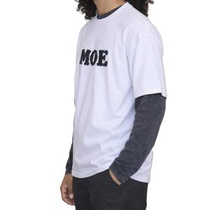 Camiseta de Hombre de Doble Manga con Bordado Chenille, 240GSM, Algodón, Corte Holgado, Etiqueta Privada Personalizada, Fabricante OEM - Product Image 3