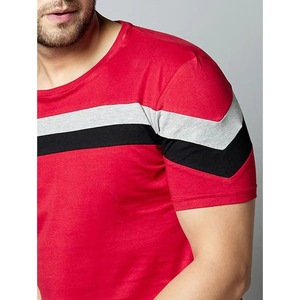 Camiseta Casual a Rayas para Hombre, Transpirable, de Poliéster y Elastano, Cuello Redondo, Manga Corta, Estilo Deportivo, Moda de Verano, Ropa Urbana - Product Image 2