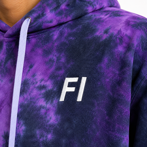 Sweat-shirt à capuche en molleton tie-dye pour homme, coupe oversize décontractée, motif logo frontal, manches classiques, survêtement, marque privée ODM - Product Image 5