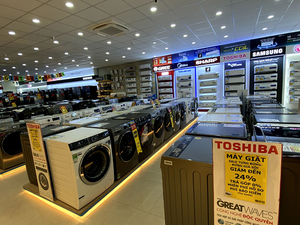 Metal Display Platform for Refrigerator Washing Machine Retail Floor Display Stand OEM Vietnam ADONG A06 - Product Image 2