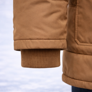 Chaqueta de invierno para hombre con capucha, repelente al agua, a prueba de viento, parka gruesa, abrigo de invierno con forro interior de piel suave y cremallera suave. - Product Image 3