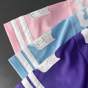 เสื้อฟุตบอลอเมริกันตาข่ายขนาดใหญ่พิเศษสำหรับผู้ชาย |   เสื้อเจอร์ซีย์ตาข่ายทรงบ็อกซี่สไตล์เรโทรสำหรับแฟนคลับ  ผู้ชาย ผู้หญิง - Product Image 5