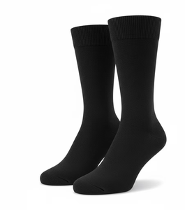 Chaussettes en tricot premium pour hommes, en bambou, confortables, élastiques, durables, pour l'automne, pour diabétiques, usage quotidien décontracté, logo sur le dessous - Product Image 5