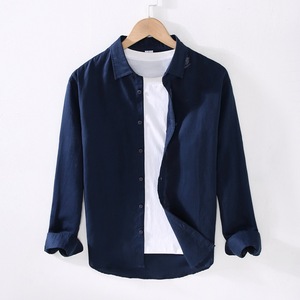 Camisa de Manga Larga con Botones para Hombre, Diseño Personalizado OEM, Estilo Casual para Primavera, Tejido Texturizado, Antiencogimiento y Antipilling - Product Image 4