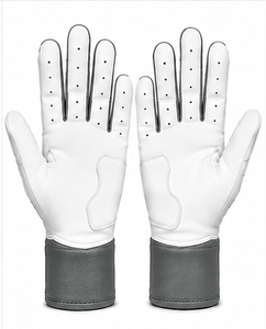 Custom Baseball Gloves Premium <b>Leather</b> Batting Gloves Short <b>Cuff</b> Adjustable <b>Wrist</b> Support Padded Palm Comfortable Team Training - Product Image 3