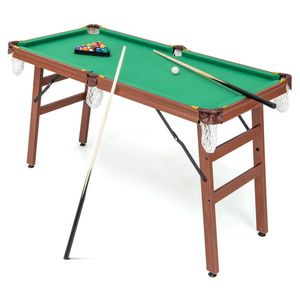 Juego de Mesa de Billar y Snooker Plegable Portátil con Niveladores de Patas Ajustables - Product Image 3