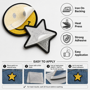 Badge brodé thermocollant à forte adhérence pour vêtements de travail et sacs – Vente en gros directe usine - Product Image 5