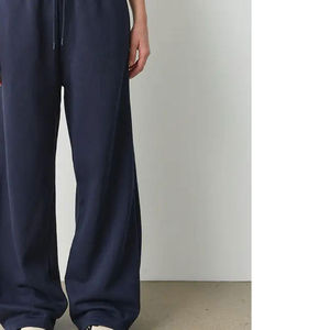 Pantalon de jogging ample pour femme, 100 % coton, taille mi-haute, couleur unie, style urbain - Product Image 5