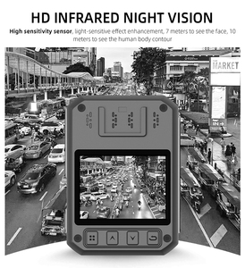 Ngoài trời đa chức năng tùy chỉnh thời gian thực liên lạc vòng lặp ghi âm phát hiện chuyển động cơ thể đeo máy ảnh phát trực tiếp - Product Image 6