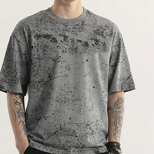 เสื้อยืดพิมพ์ลายคุณภาพสูงลดราคา เสื้อยืดผ้าฝ้ายเปล่าสำหรับผู้ชาย ตัวอย่างเสื้อผ้าผลิตเอง - Product Image 2