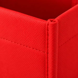 Red Non Woven Tote Shopping <b>Bag</b> <b>Medium</b> <b>Size</b> Custom Printed Reusable Grocery Carry <b>Bag</b> with Hand Handles - Product Image 3