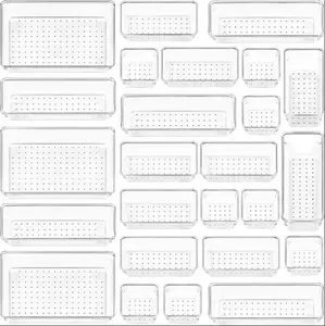 Plastikunterwäsche Acryl-Schale Aufbewahrung Organisator Schminktisch Organisator Haushalt und Küche Schublade-Teiler mit langlebigem Material