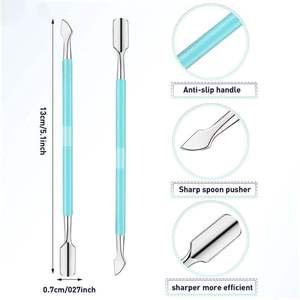 Cortacutículas de Acero Inoxidable, Removedor de Piel Muerta, Herramienta de Pedicura y Manicura, el Mejor Cortaúñas - Product Image 3