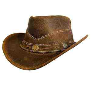 Sombrero de Vaquero de Cuero de Cocodrilo, para Viajes al Aire Libre, Pesca, Aventuras, de Primera Calidad - Product Image 1