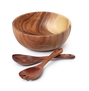 Bol de service artisanal en bois naturel et résine, haute qualité, sculpture unique, design moderne et écologique, décoration intérieure, pour mariages et fêtes - Product Image 2