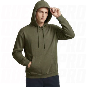 Custom <b>Mens</b> Womens Fleece Hoodie Midweight Hooded Sweatshirt Cotton Polyester <b>Pullover</b> with Kangaroo Pocket Premium Fabric Clean - Product Image 2